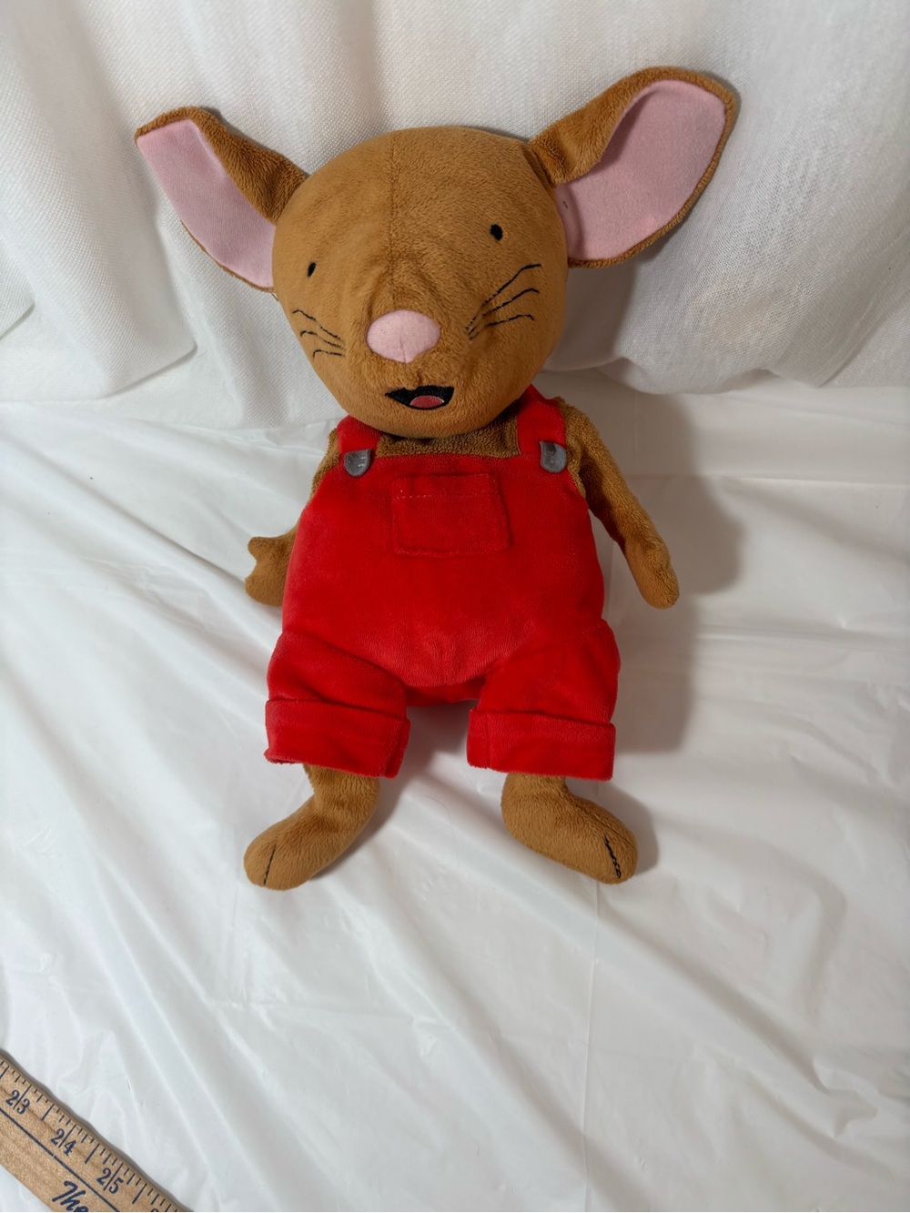 If you give a mouse a cookie Red Overalls Kids Toy